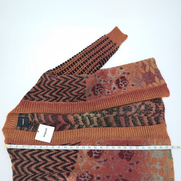 Desigual Arezzo Chunky Oversized Open Cardigan Sweater w Pockets - Size XS - NWT - Picture 10 of 15